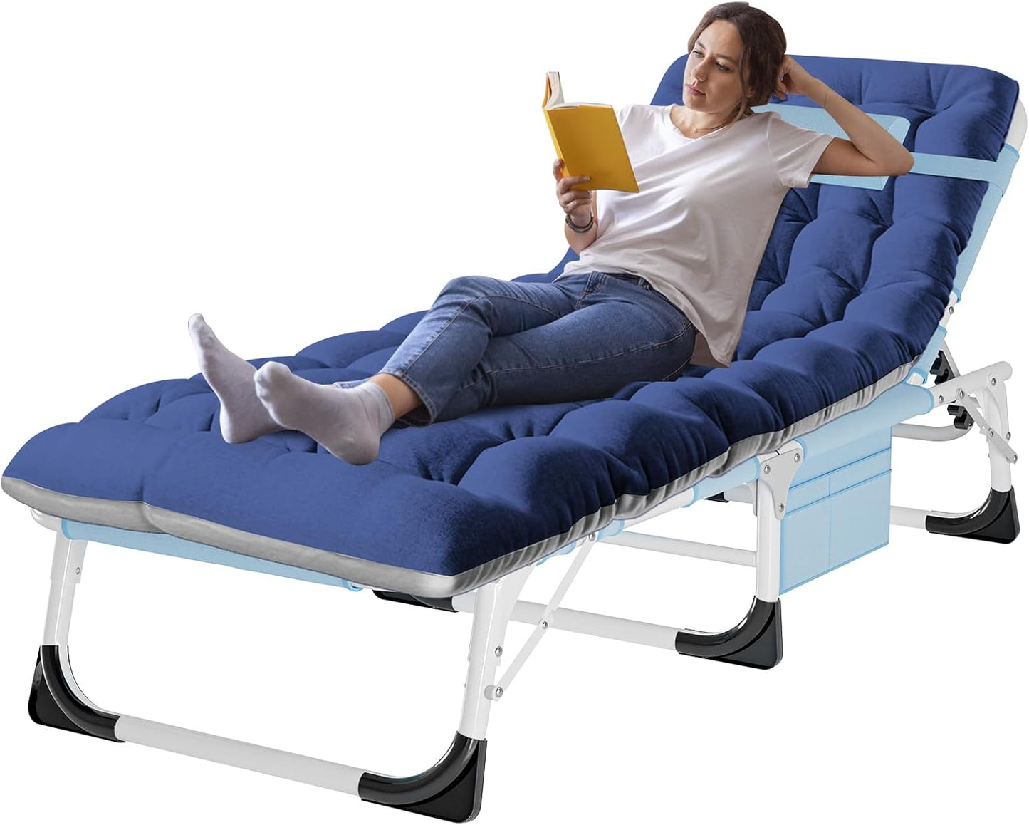 ABORON Heavy Duty Tanning Chair for Outdoor Sunbathing and Relaxation