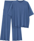 Womens 2 Piece Summer Lounge Set - Loose Oversized Fit