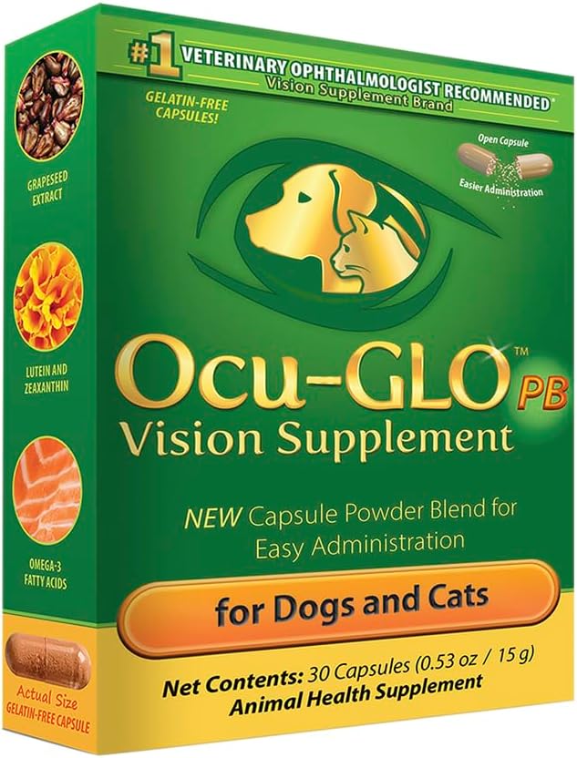 Ocu-GLO PB Vision Supplement for Small Dogs & Cats - 30ct