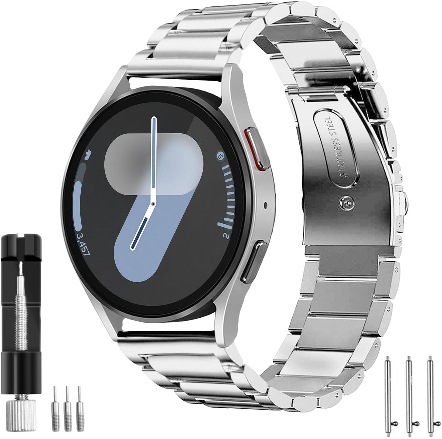 Metal Stainless Steel Band for Samsung Galaxy Watch, SPGUARD