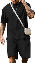 Men's Short Sleeve Tracksuit T Shirt & Shorts Set - Casual Summer Fit