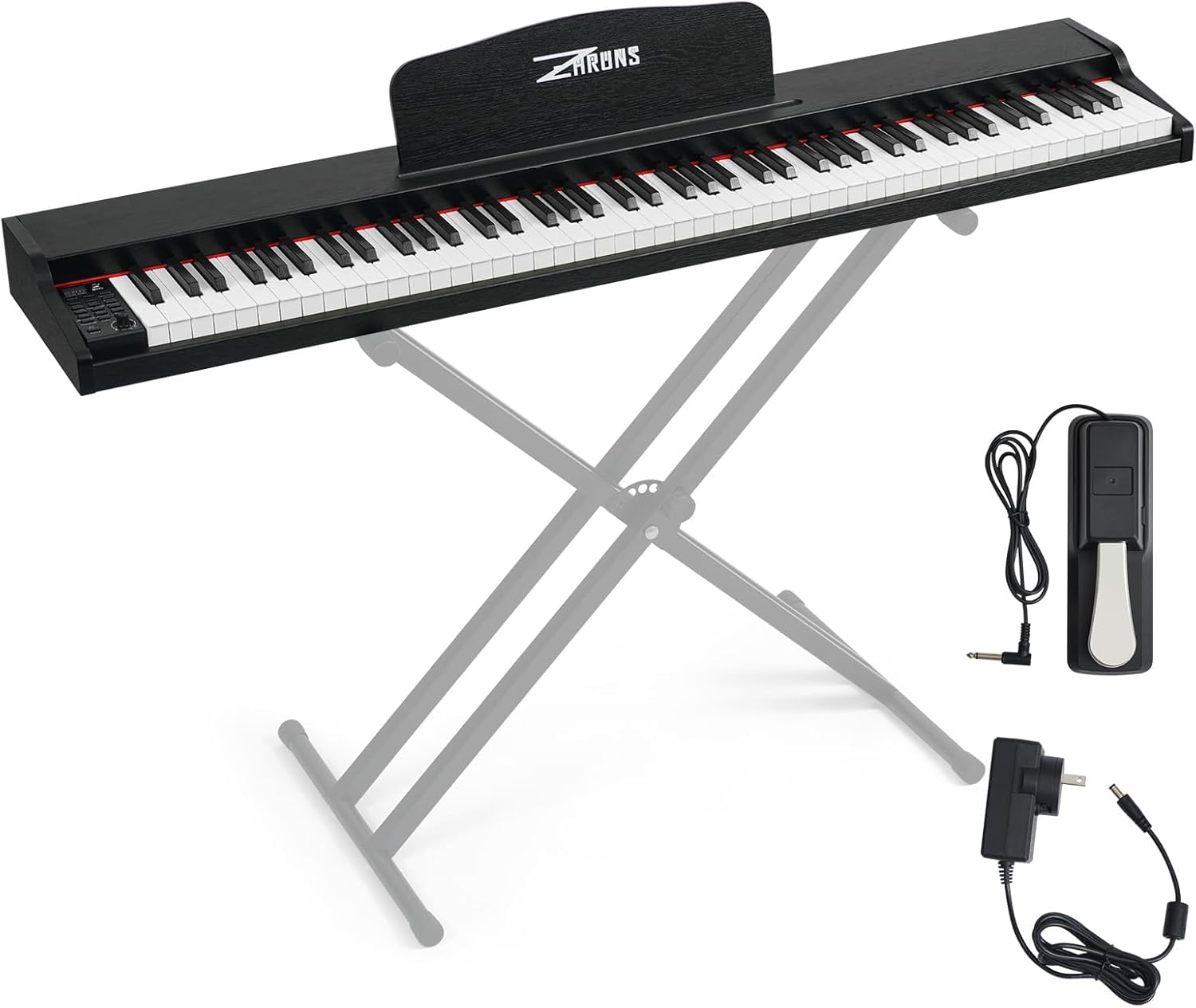 ZHRUNS Digital Piano 88 Key Weighted Electric Keyboard for Beginners