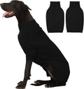 Extra Large Dog Sweater 4XL Turtleneck Black - Cozy Thermal Knit