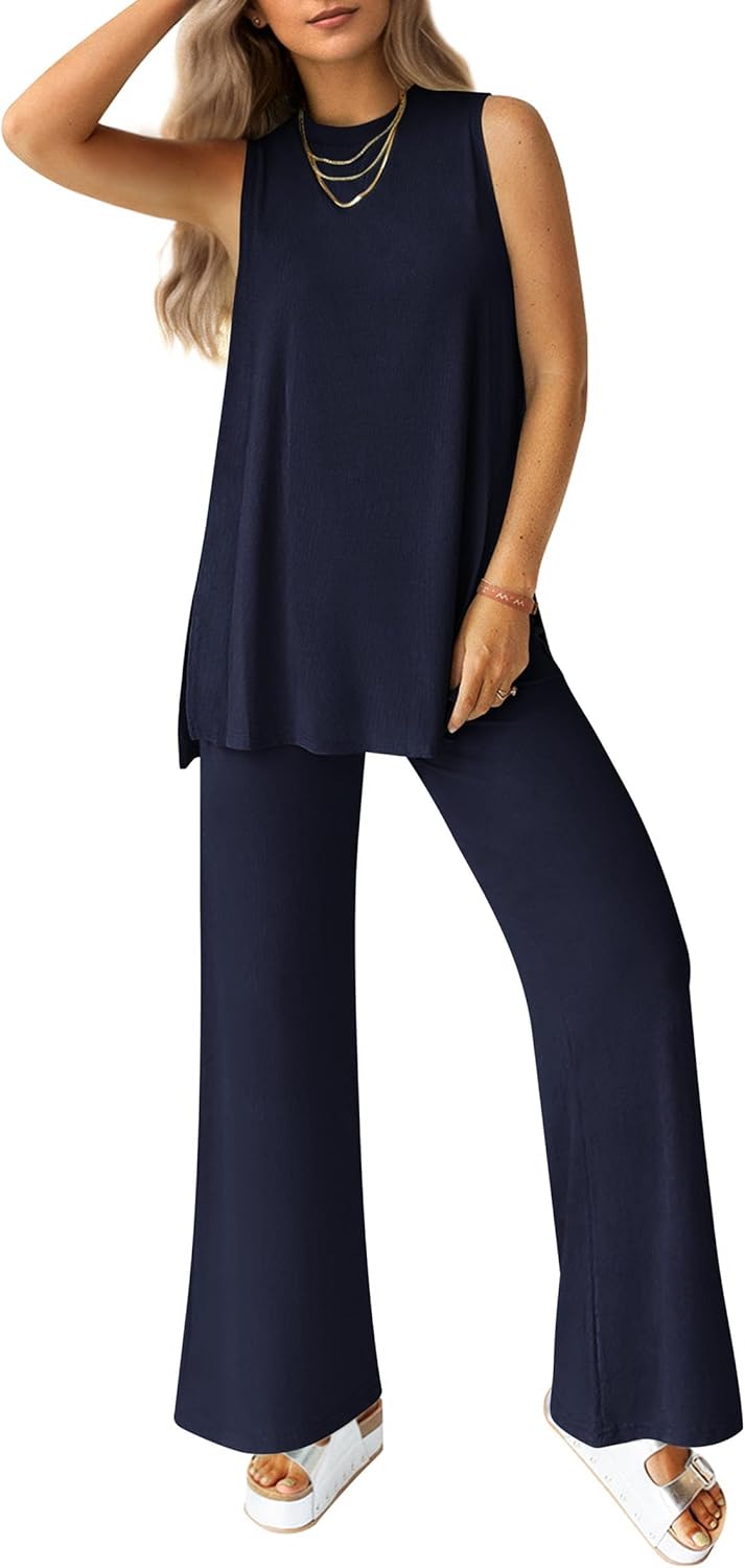 PRETTYGARDEN Women's 2 Piece Lounge Set for Summer Comfort