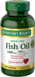 Nature s-Bounty Fish Oil 1400 mg Softgels for Heart Health