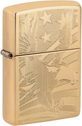Zippo American Flag Lighters - Classic Windproof Metal Design