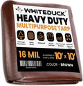WHITEDUCK 10x10 ft 16MIL Heavy Duty Poly Tarp - Weatherproof