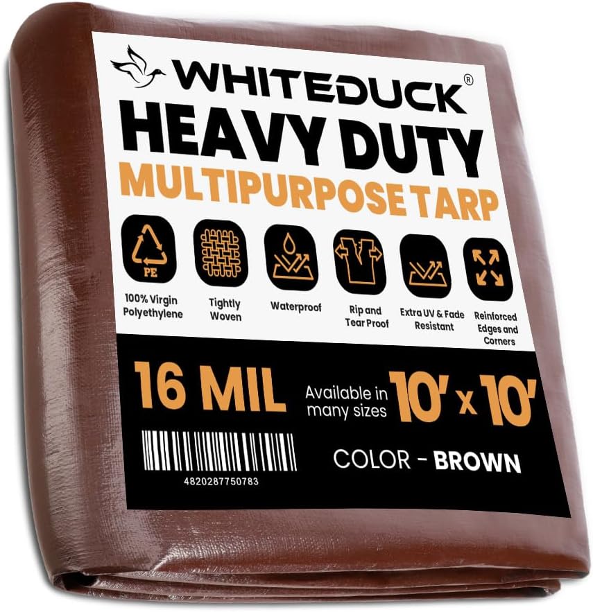 WHITEDUCK Super Heavy Duty Poly Tarp Cover for All Weather Use