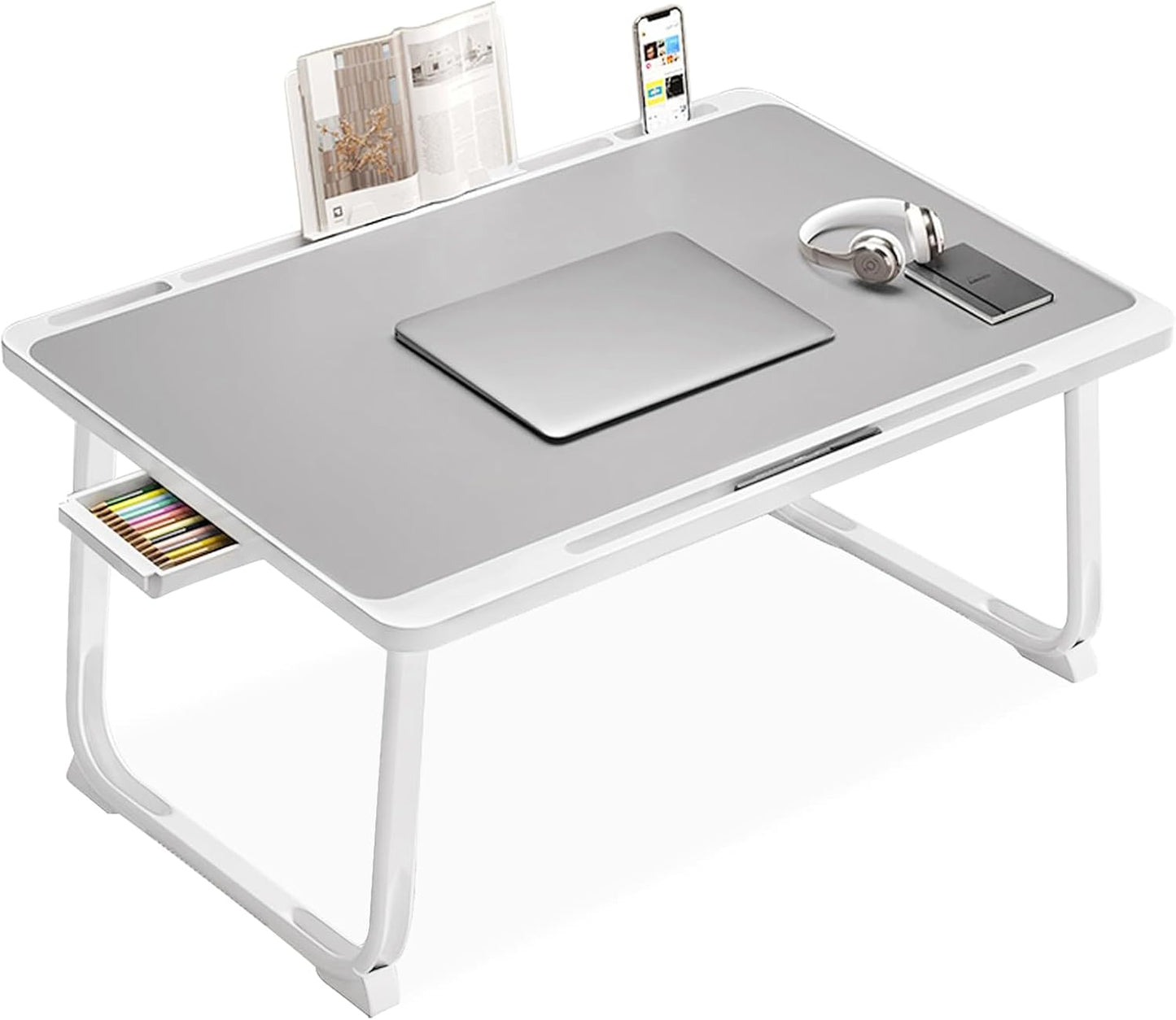 Folding Lap Desk with Storage - SIDIANBAN