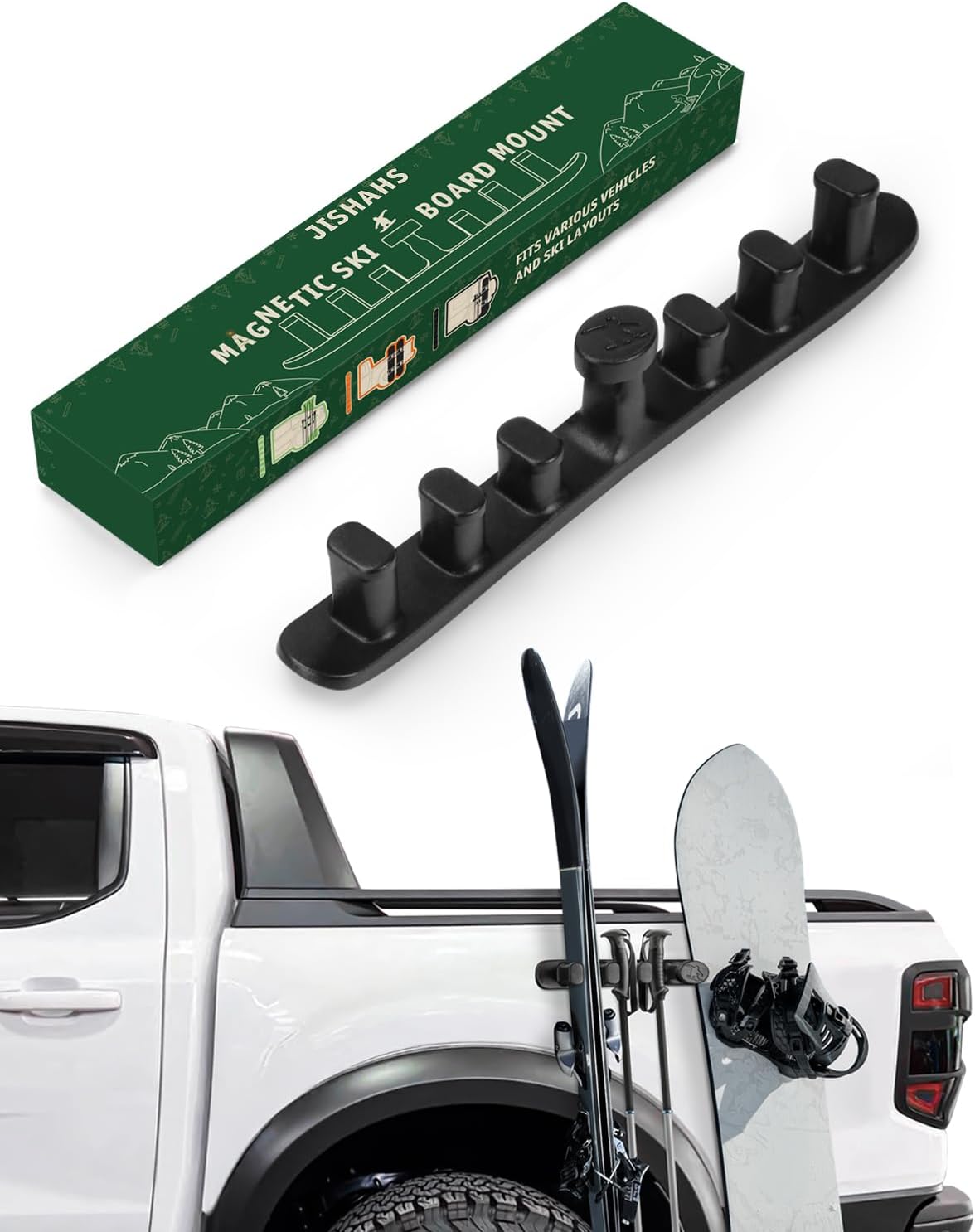 Magnetic Ski Holder for Car - Secure Snowboard Mounting Solution