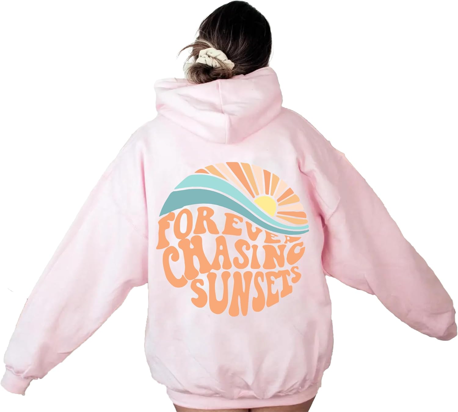 Forever Chasing Sunsets Hoodie Aesthetic Trendy Pullover Gift