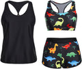 Tankini Swimsuit 3 Piece Athletic Set - Supportive, Flattering Fit
