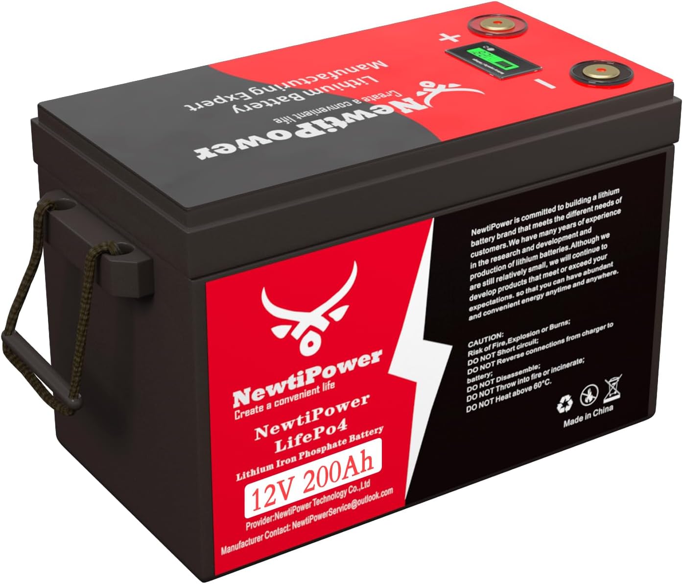 12V 200Ah LiFePO4 Lithium Battery for RV, Marine, Off Grid Use