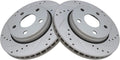 Front Performance Brake Rotors Set for 2007-2018 Jeep Wrangler