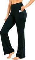 Bootcut Women's Yoga Pants with Pockets - High Waist Flare