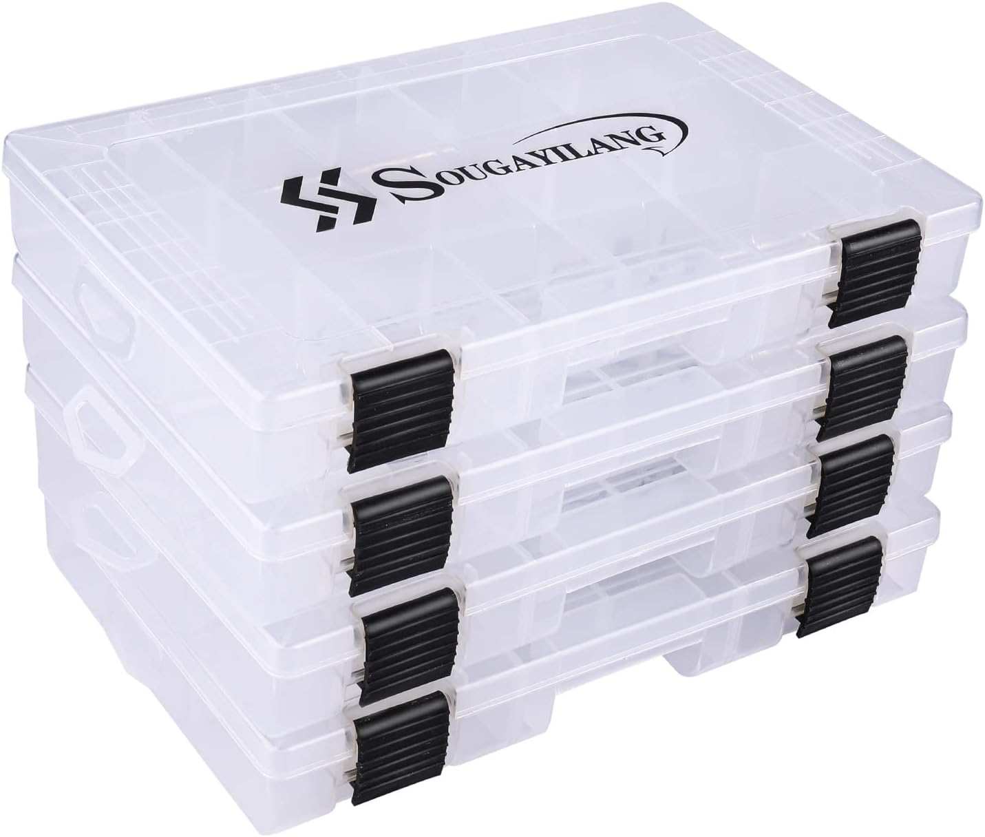 Sougayilang Fishing Tackle Boxes - 4 Packs of 3700 Trays