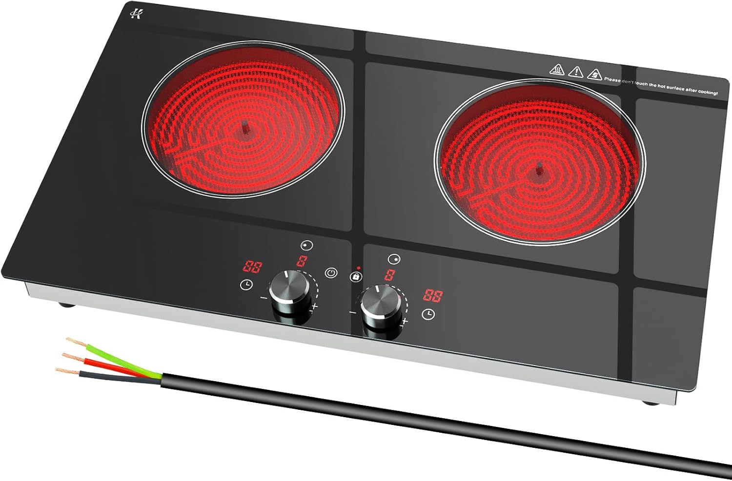 2 Burner Electric Cooktop 24 Inch - Efficient and Safe Cooking