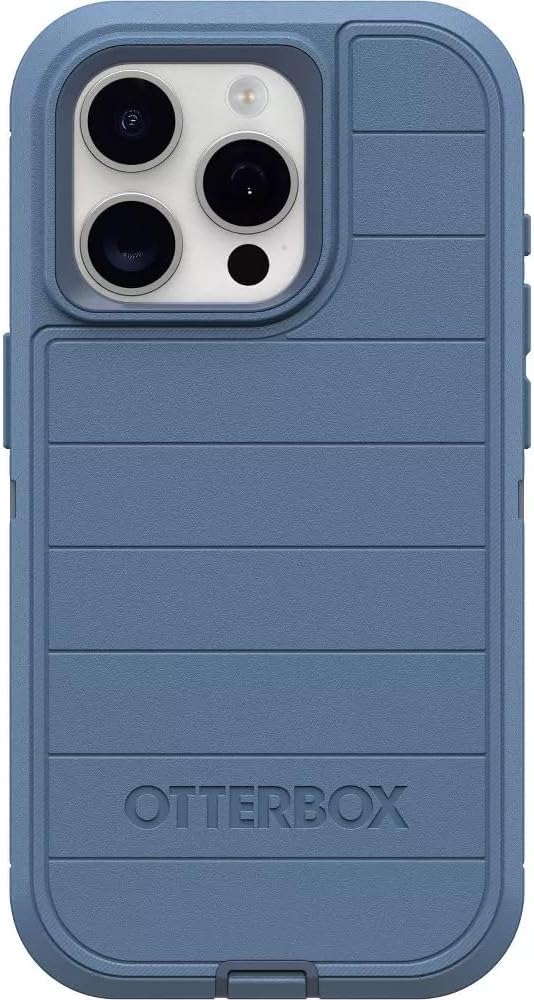 OtterBox iPhone 15 Pro Defender Series Case - Baby Blue Jeans