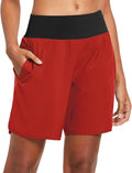 womens 7 in long running athletic shorts with liner - high waist fit