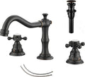 GGStudy 2 Handle 3 Hole Widespread Bathroom Faucet - Oil Rubbed Bronze