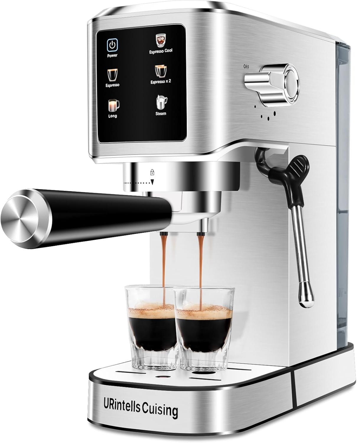 20-Bar Espresso Machine w/ Touch Screen & Milk Frother