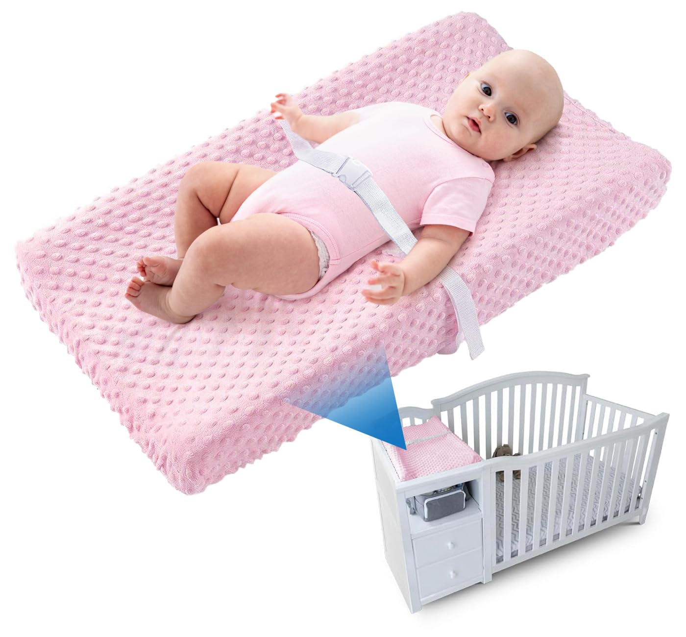 Compact Small Changing Pad for Cribs - Waterproof & Hypoallergenic
