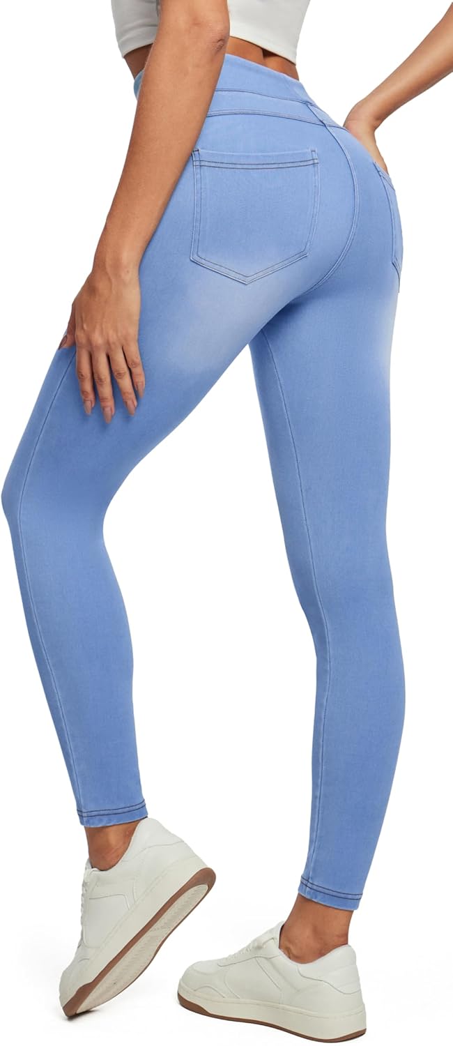 IUGA Stretchy Jeans for Women High Waist Jeggings with Pockets