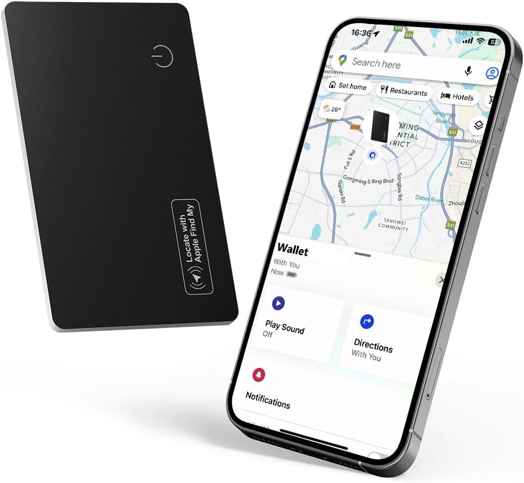 Apple Wallet Tracker for Travel: Slim Bluetooth Finder