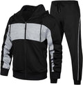 Men's Hooded Athletic Tracksuit Sweatsuit - Comfortable Two-Piece