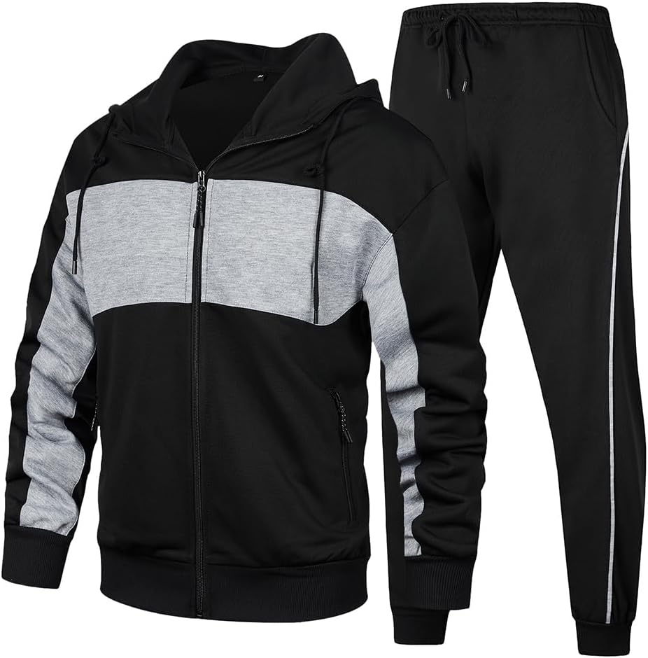 Men's Hooded Athletic Tracksuit for Comfort and Style