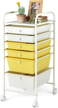 Giantex 6 Drawer Rolling Storage Cart - Mobile Organizer for Home