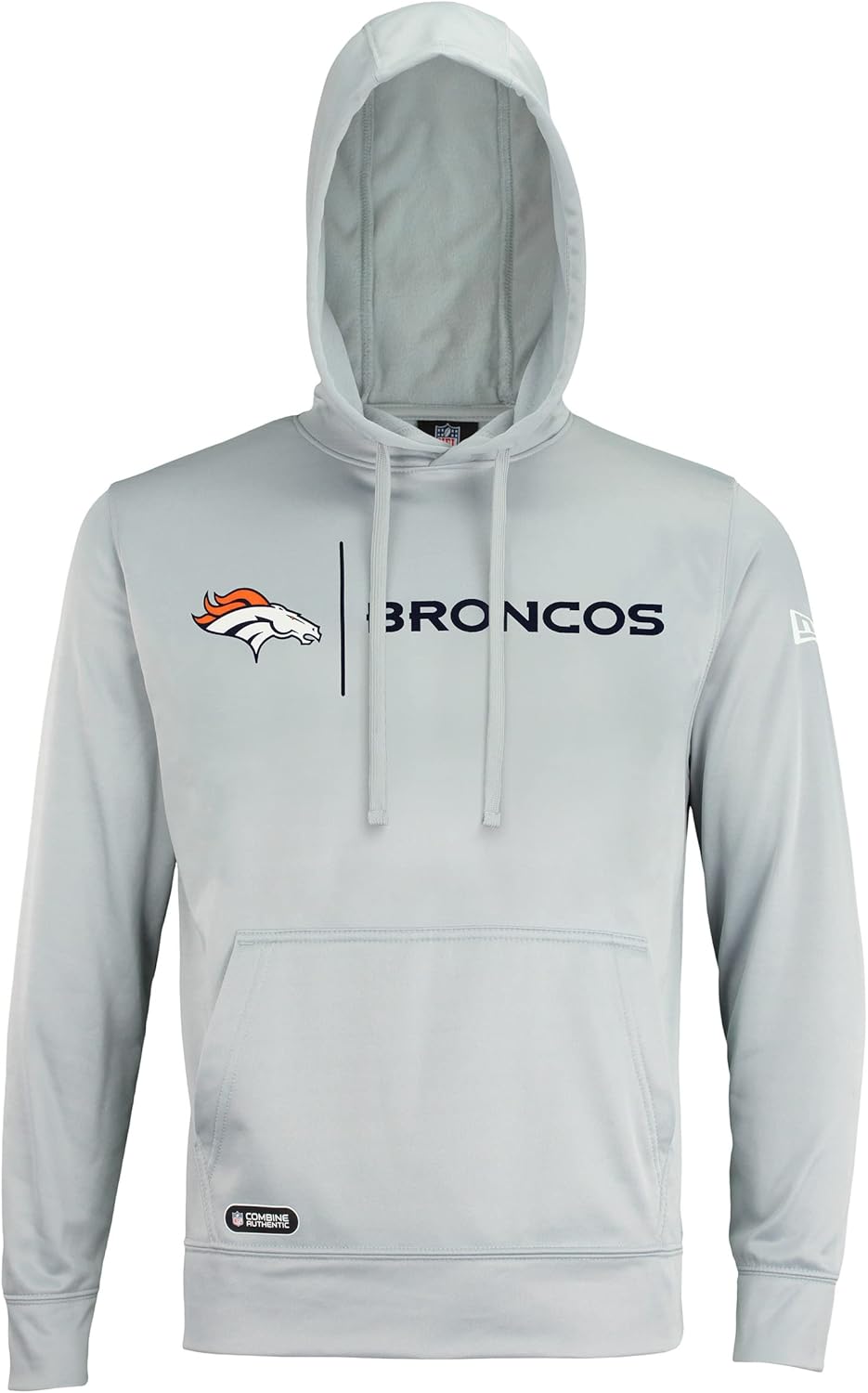 Denver Broncos Cool Grey Gametime Pullover Performance Hoodie