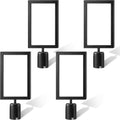 4 Pieces Stanchion Sign Holder for Crowd Control and Events