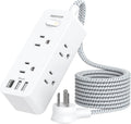 Power Strip Surge Protector 9-in-1 with USB-C and 6 Outlets - Compact