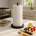 Matte Black Paper Towel Holder Countertop - Heavy Weighted Base