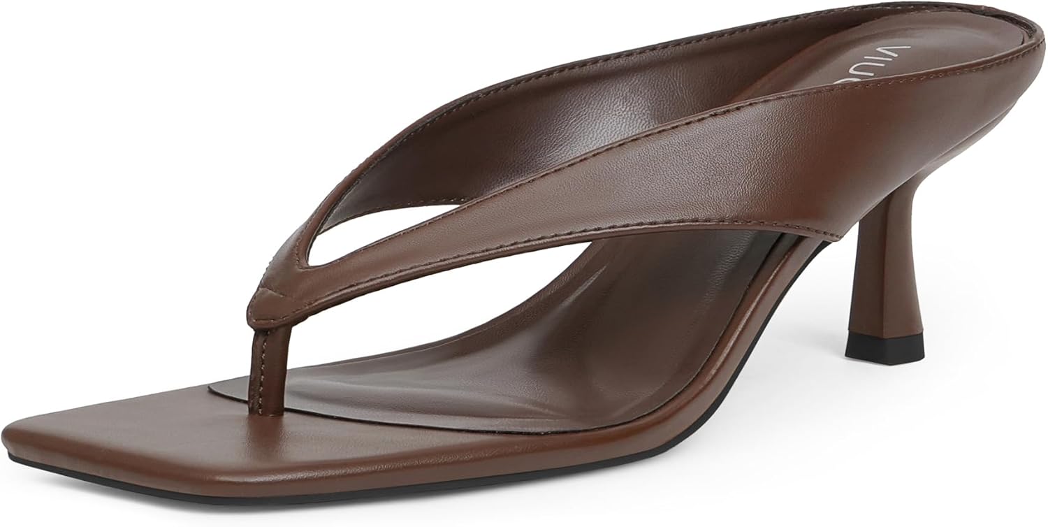 Womens Kitten Heels Flip Flops for Summer Fashion Parties