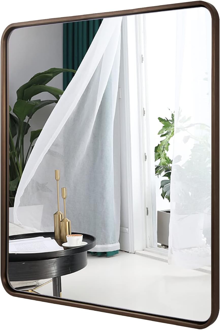 Stunning 30x36 Inch Bronze Bathroom Mirror for Modern Spaces
