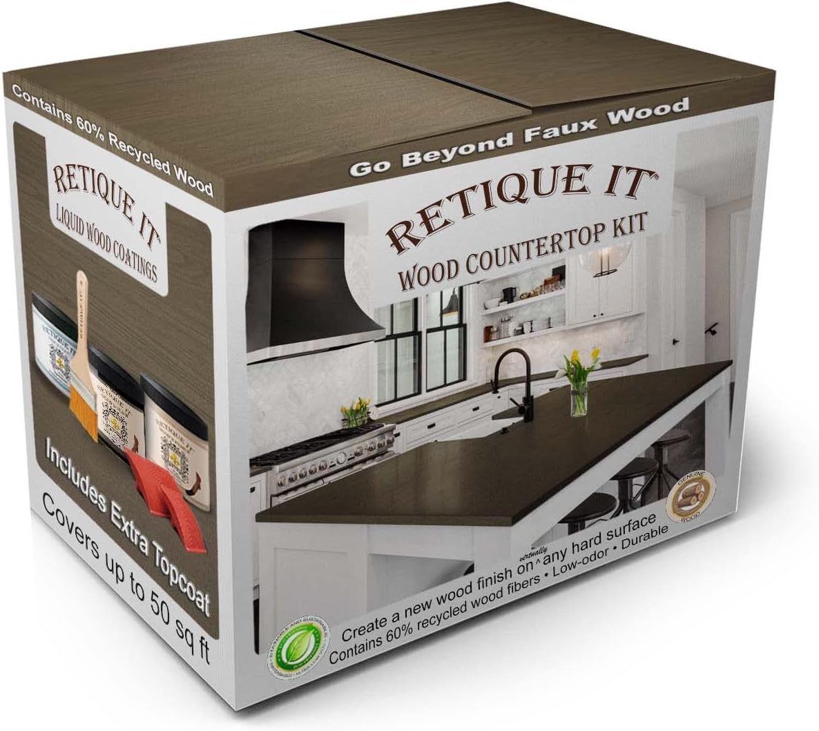 Retique It Wood Finish Countertop Kit for Stunning Transformations