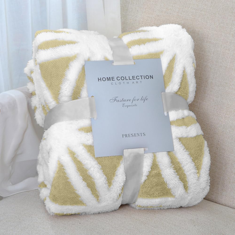 LOMAO Sherpa Fleece Blanket - Soft Dual Sided Throw Blanket