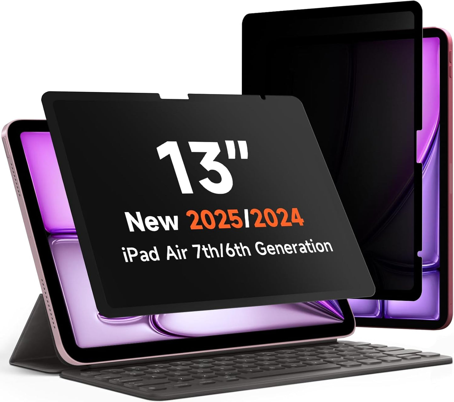 Upgrade 360 Privacy Screen Protector for iPad Air 13 inch M3 2025