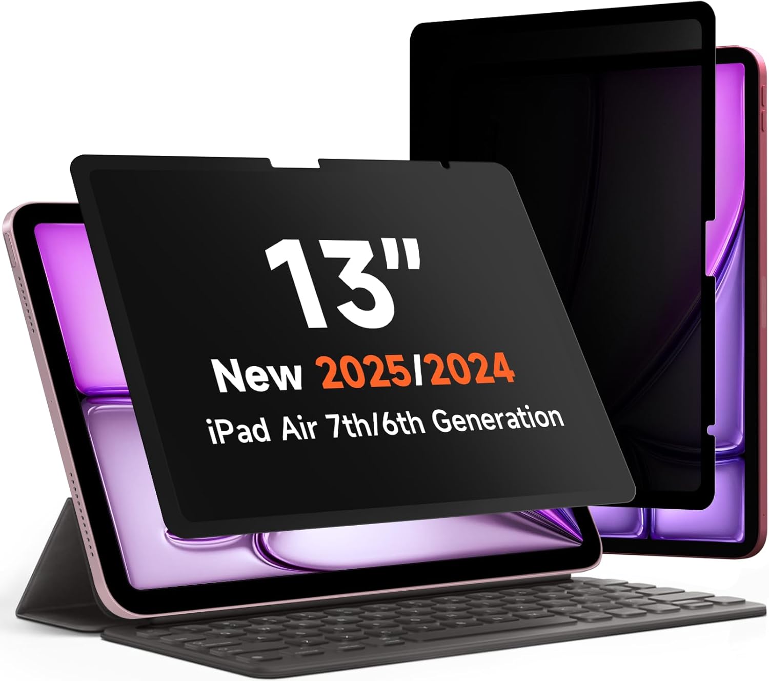Upgrade 360 Privacy Screen Protector for iPad Air 13 inch M3 2025