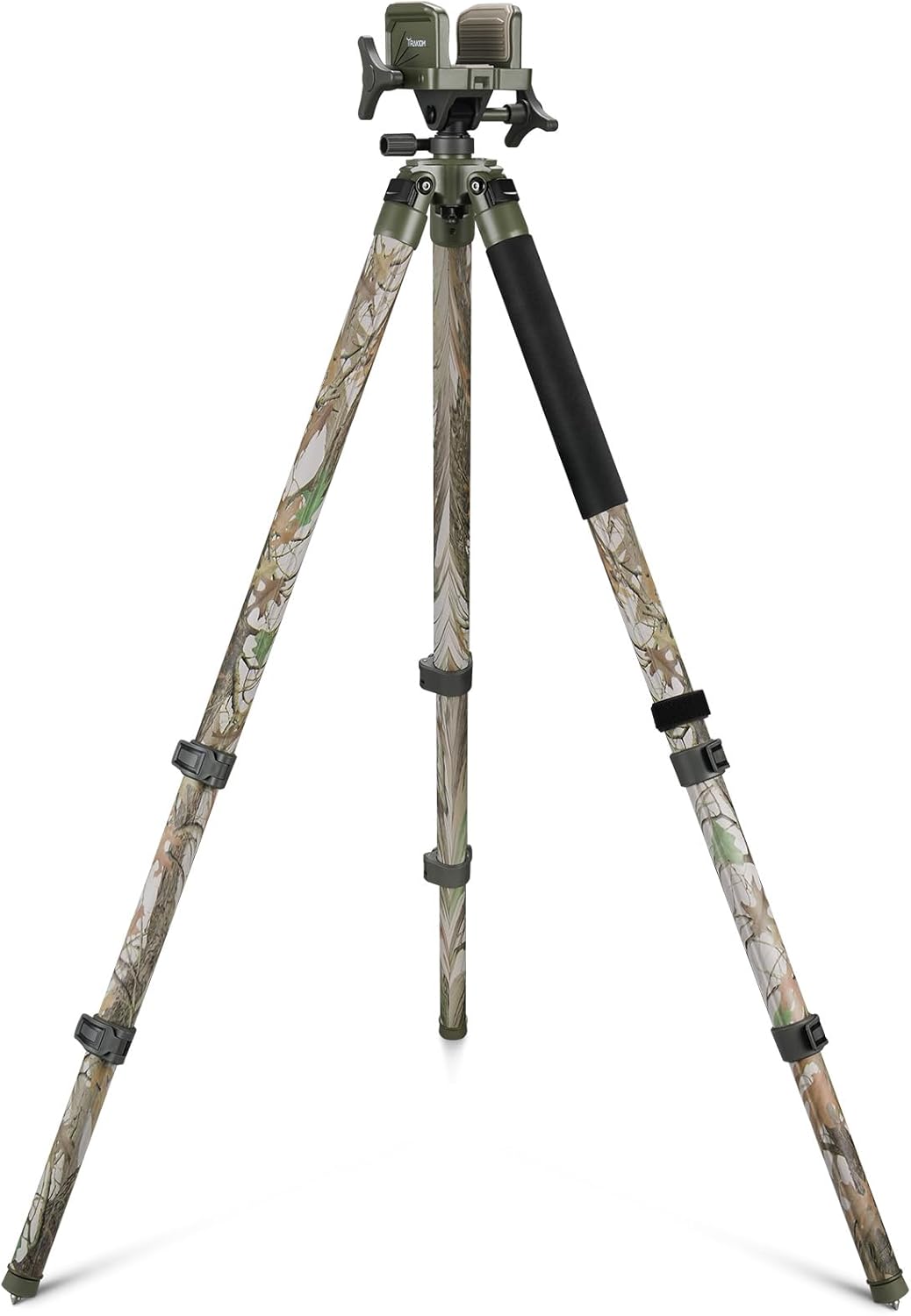 Clamping Tripod Rest for Outdoors with Adjustable Legs and Level