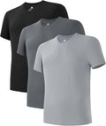 Men's Combed Cotton Undershirts 3-Pack - Soft Moisture-Wicking Fit