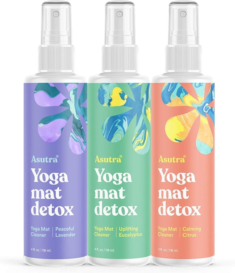 ASUTRA Yoga Mat Cleaner Spray Variety Pack for Deep-Cleansing