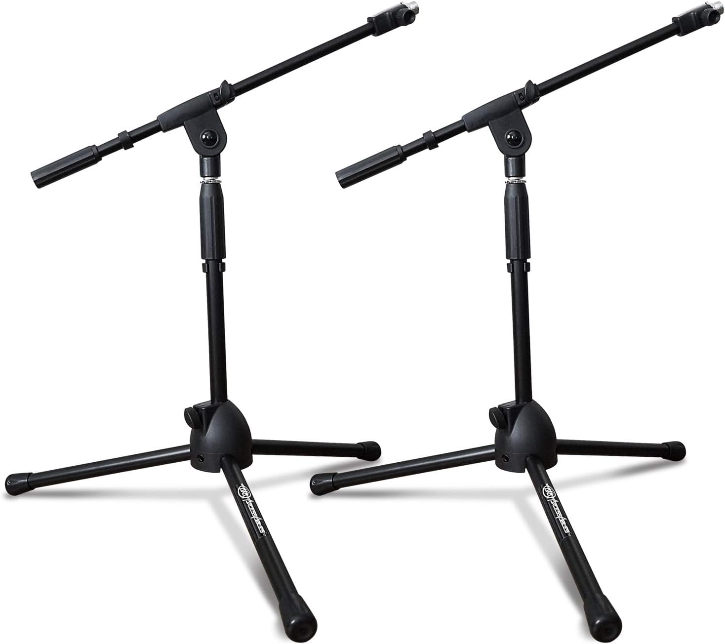 AxcessAbles Low-Profile Microphone Tripod Stand with Boom Arm