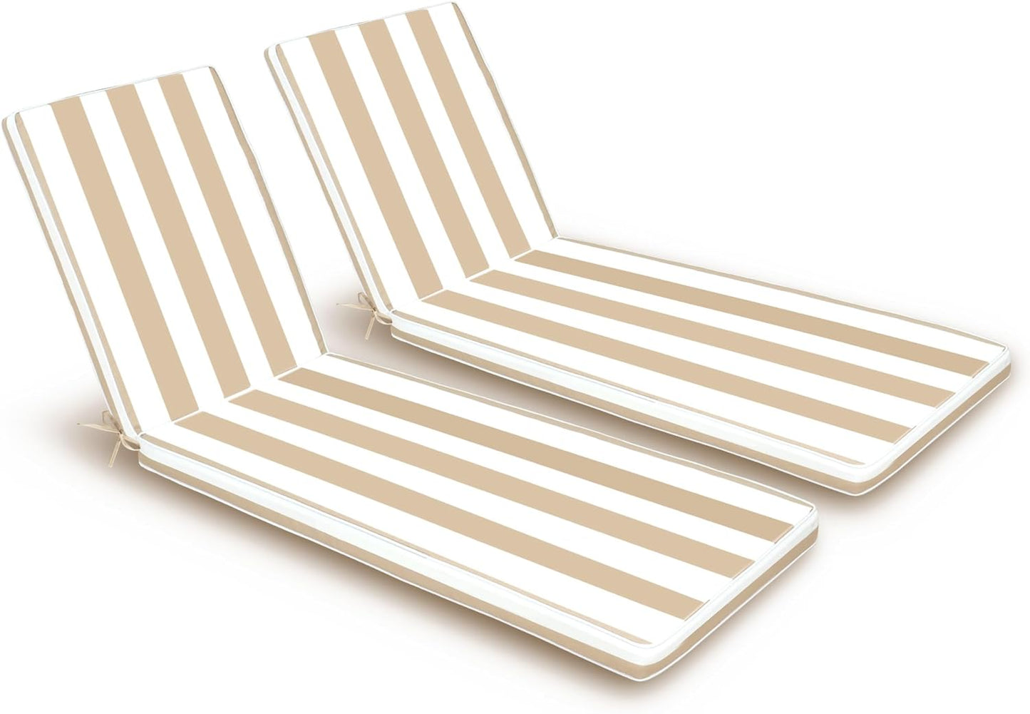 Outdoor Lounge Chair Cushions Set for Patio Chaise Lounge Use