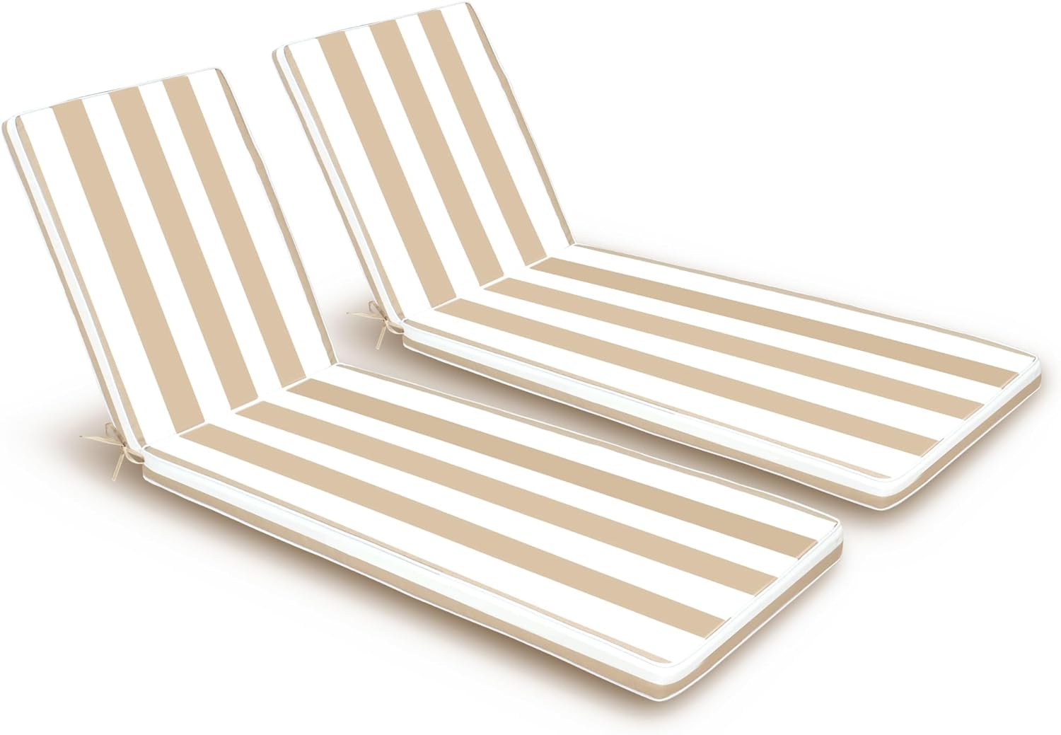 Outdoor Lounge Chair Cushions Set for Patio Chaise Lounge Use