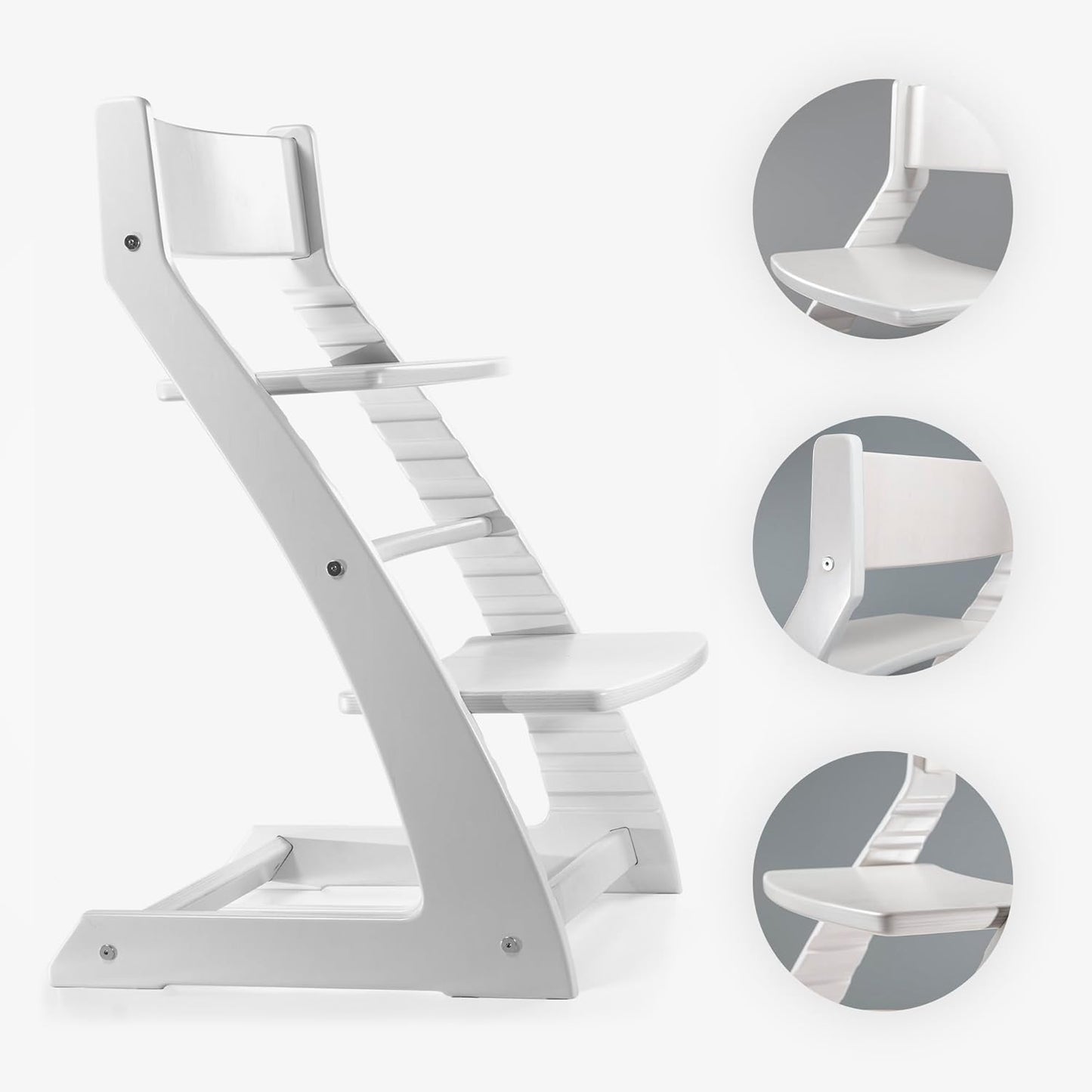 Fornel Wooden High Chair for Babies and Toddlers - Easy Clean