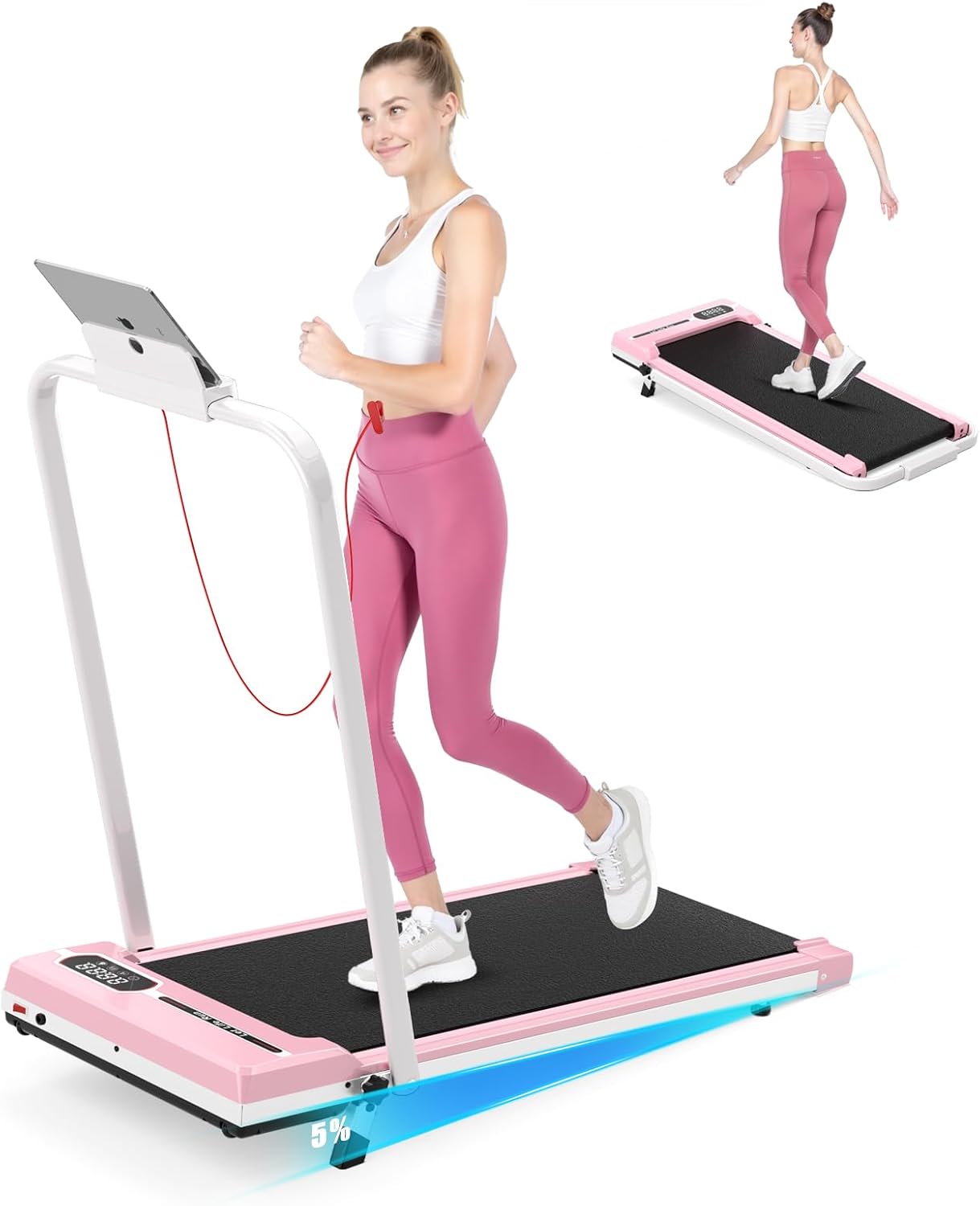 Walking Pad Treadmill for Home & Office - 300 LB Capacity