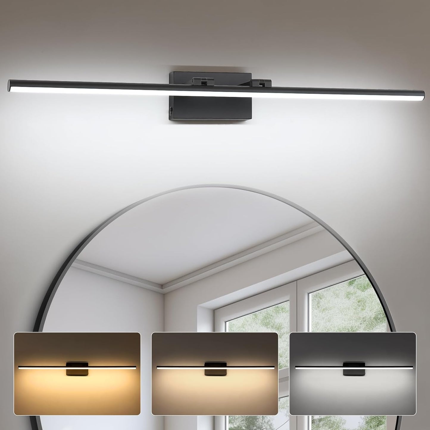 40 Inch LED Bathroom Vanity Light with Adjustable Color Temp